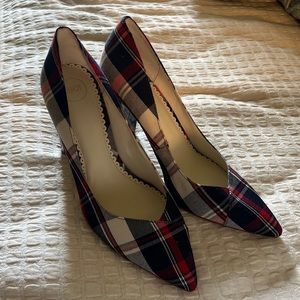 Gorgeous plaid heels sz 10